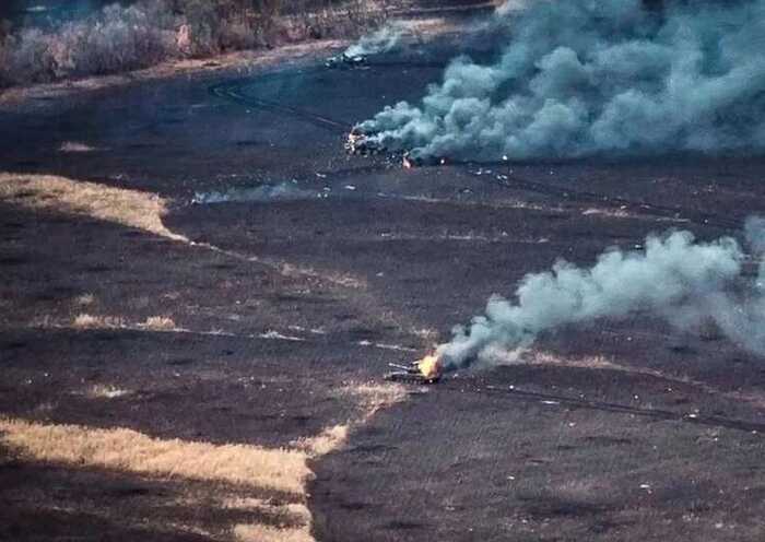 Прикордонники знищили колону російської техніки біля кордону