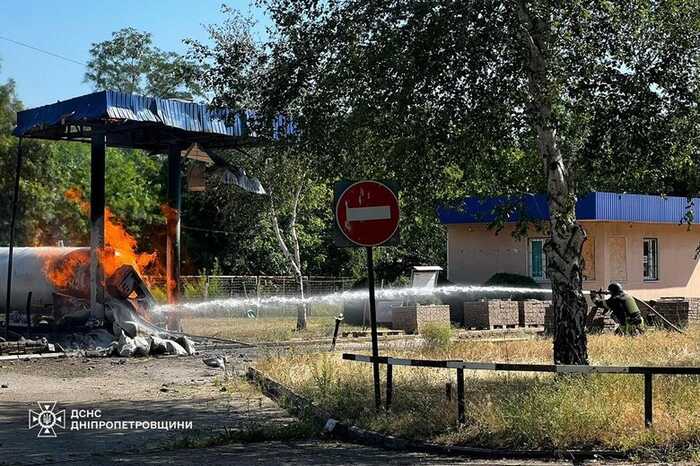 Росіяни вдарили по АЗС у Марганці на Дніпропетровщині